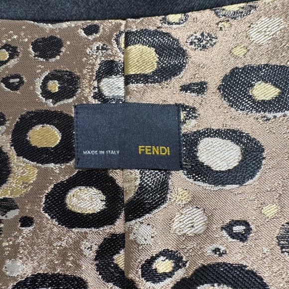 Fendi reversible coat, grey and reversible to gold - Picture 8 of 8